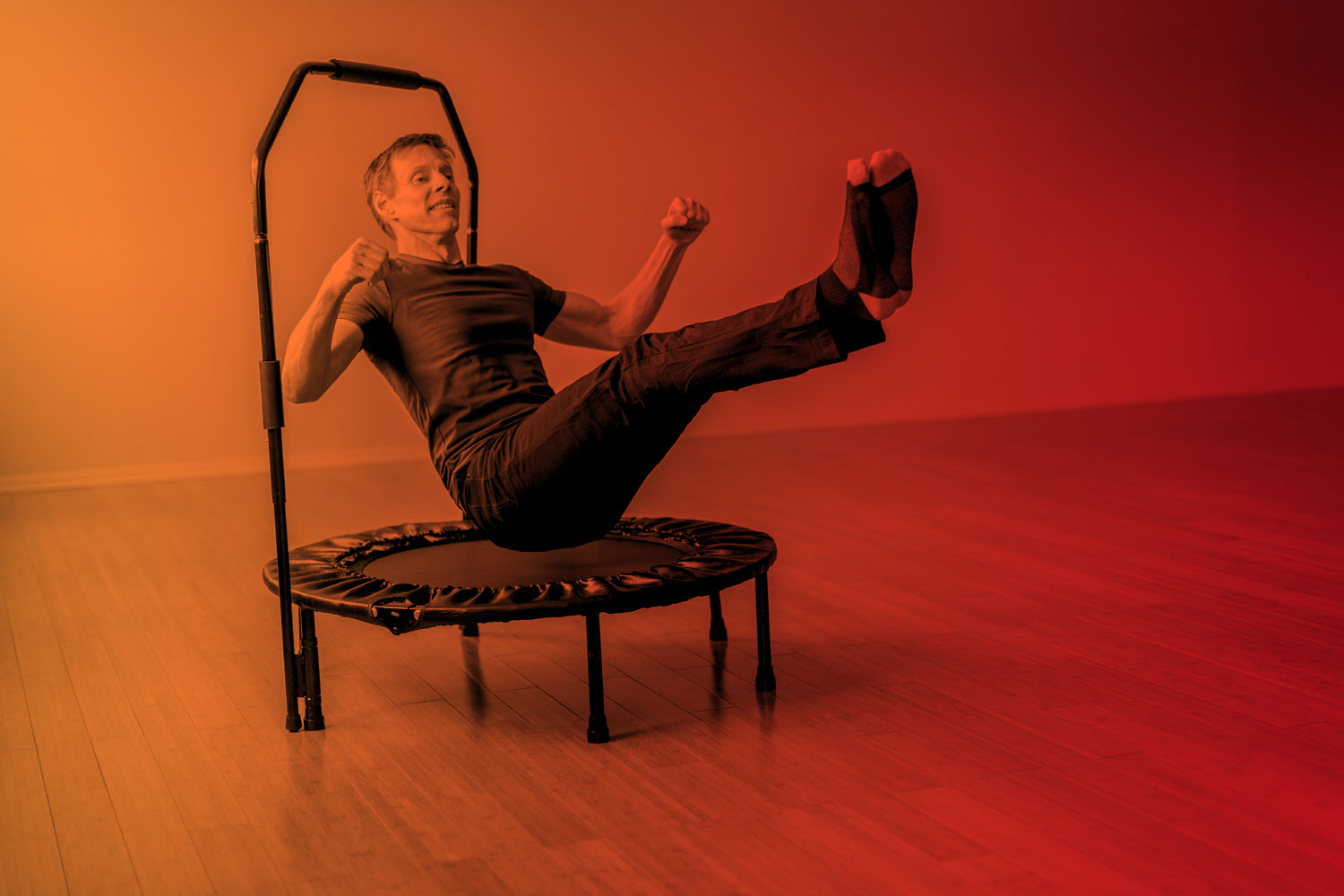 Advanced Sit and Bounce with Orange and Red Gradient Cellercise
