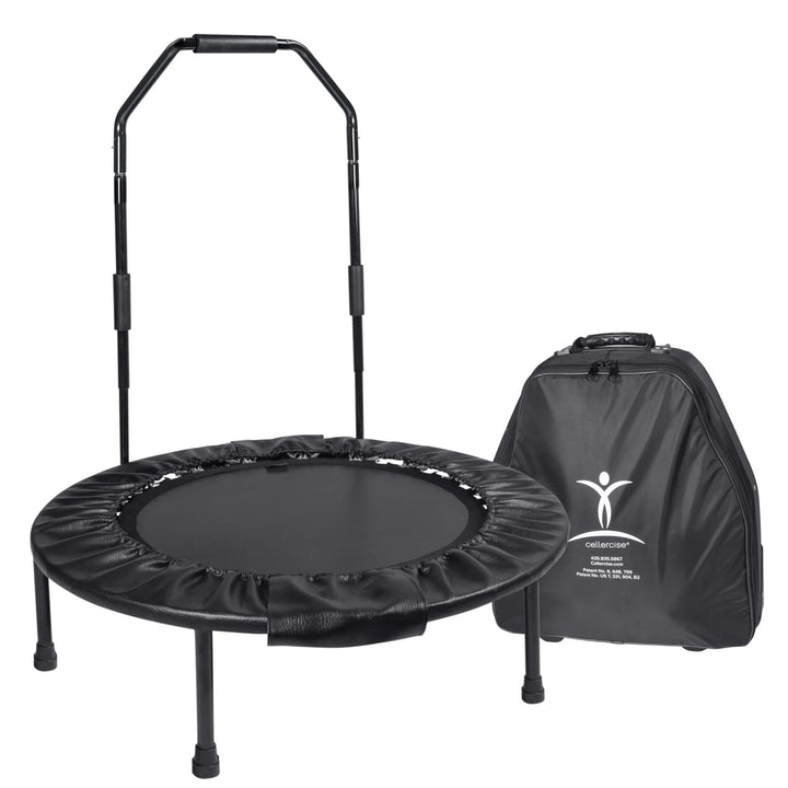 cellerciser cellercise rebounder mini trampoline professional tri fold dave hall signature model home gym