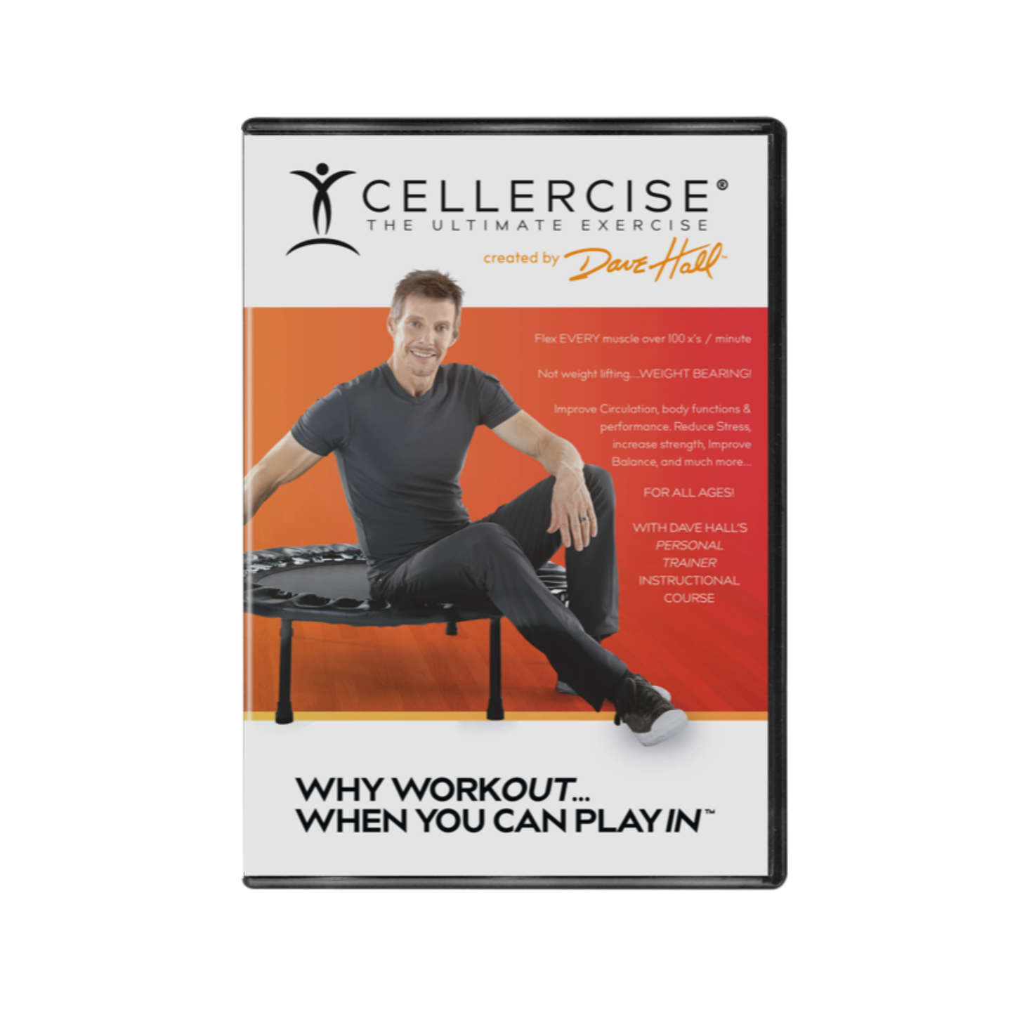 cellercise the ultimate exercise dave hall rebounder mini trampoline home gym workout video dvd exercises fitness download